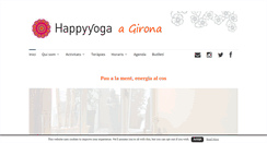 Desktop Screenshot of happyyogagirona.com