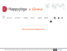 Tablet Screenshot of happyyogagirona.com